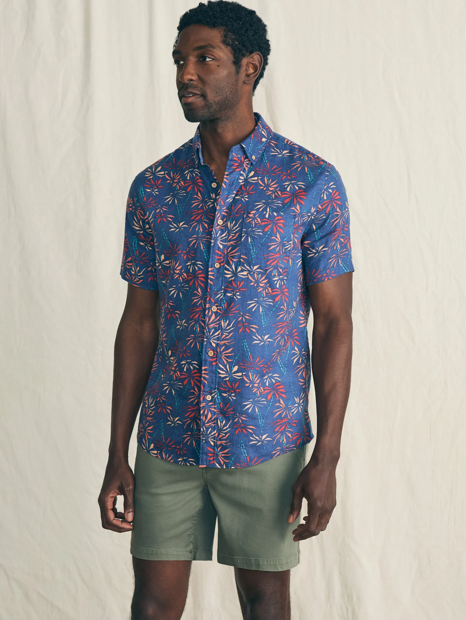 Faherty Brand Shirts*Short-Sleeve Breeze Shirt -