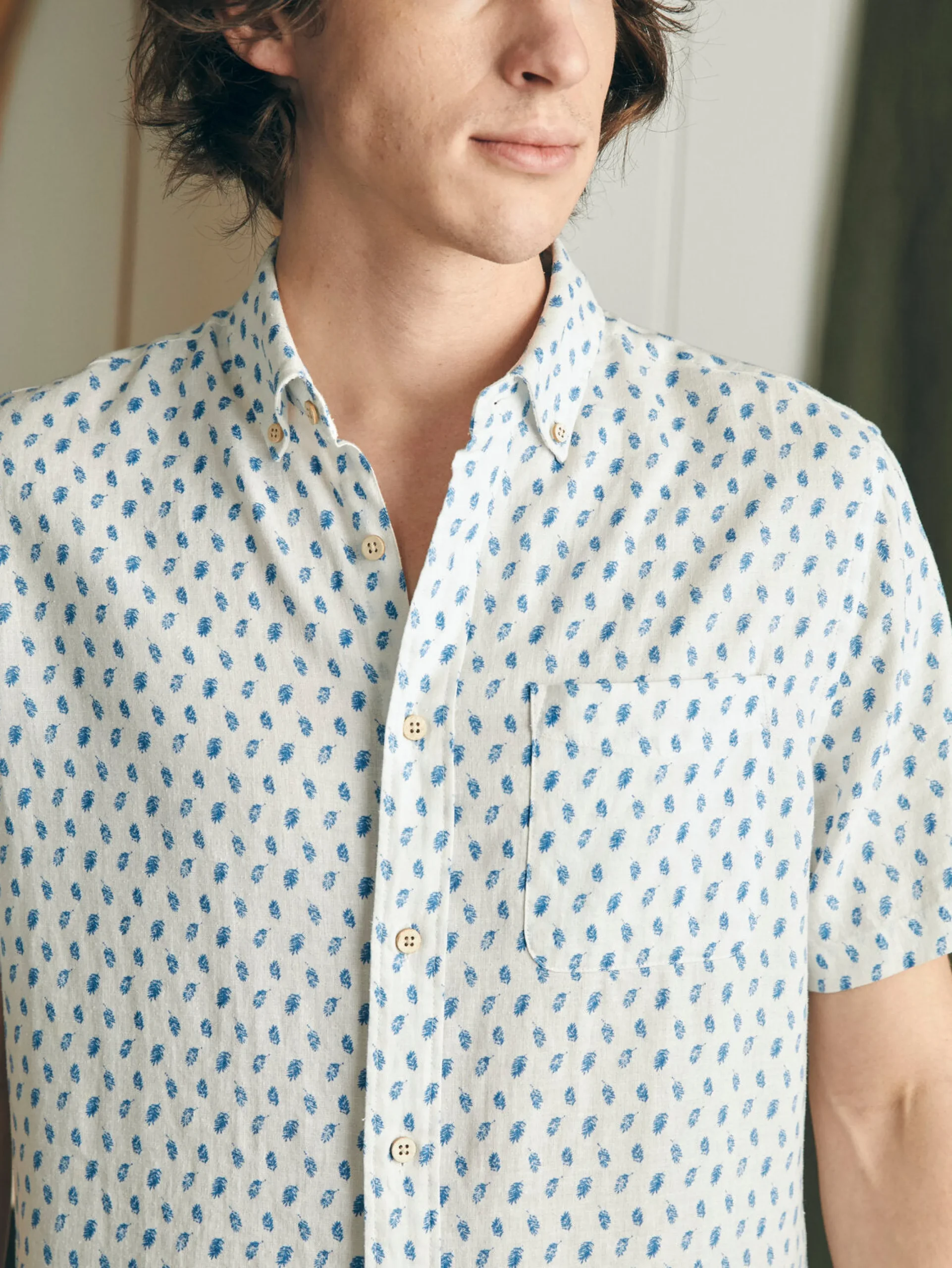 Faherty Brand Shirts*Short-Sleeve Breeze Shirt -
