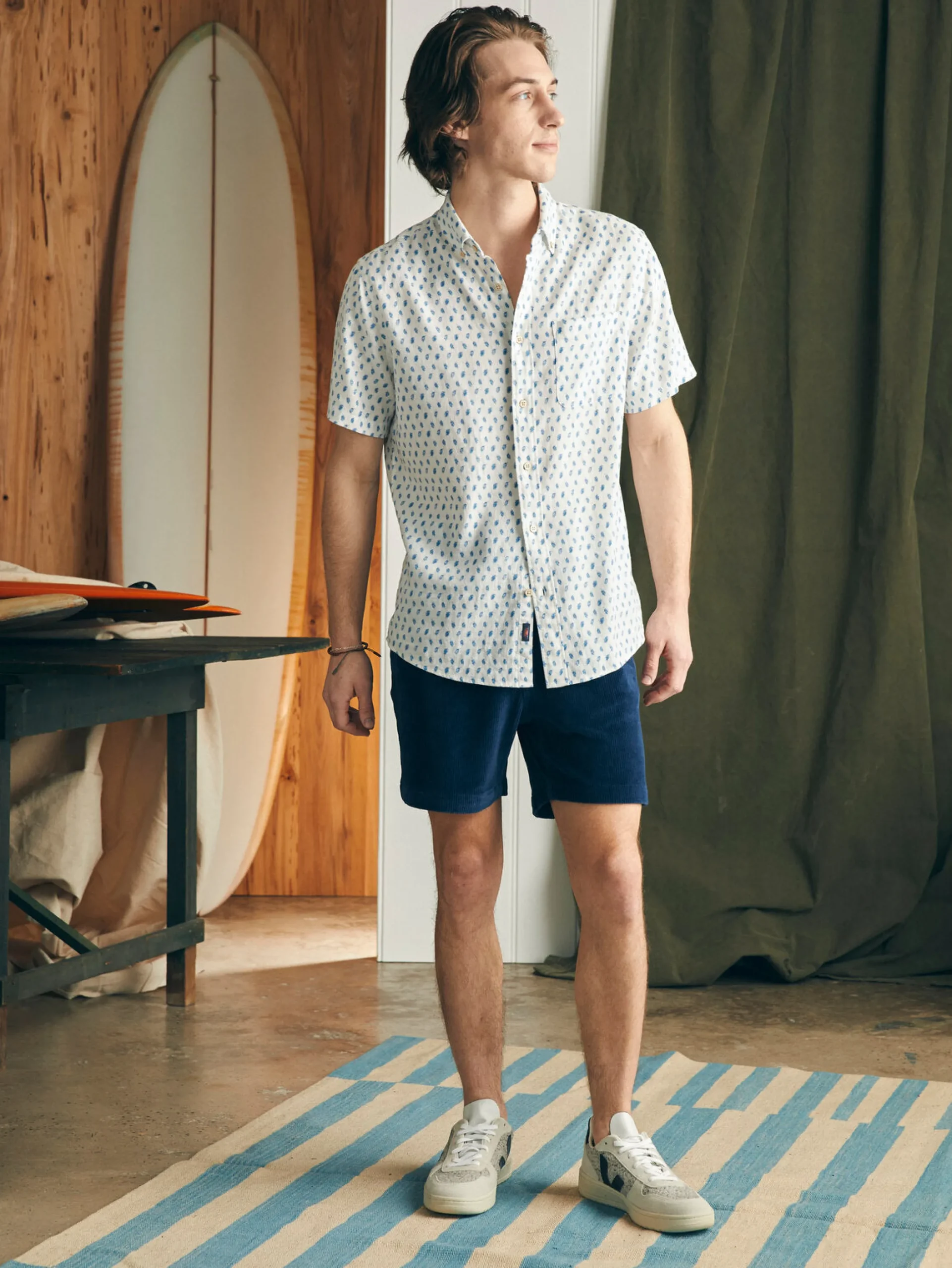 Faherty Brand Shirts*Short-Sleeve Breeze Shirt -