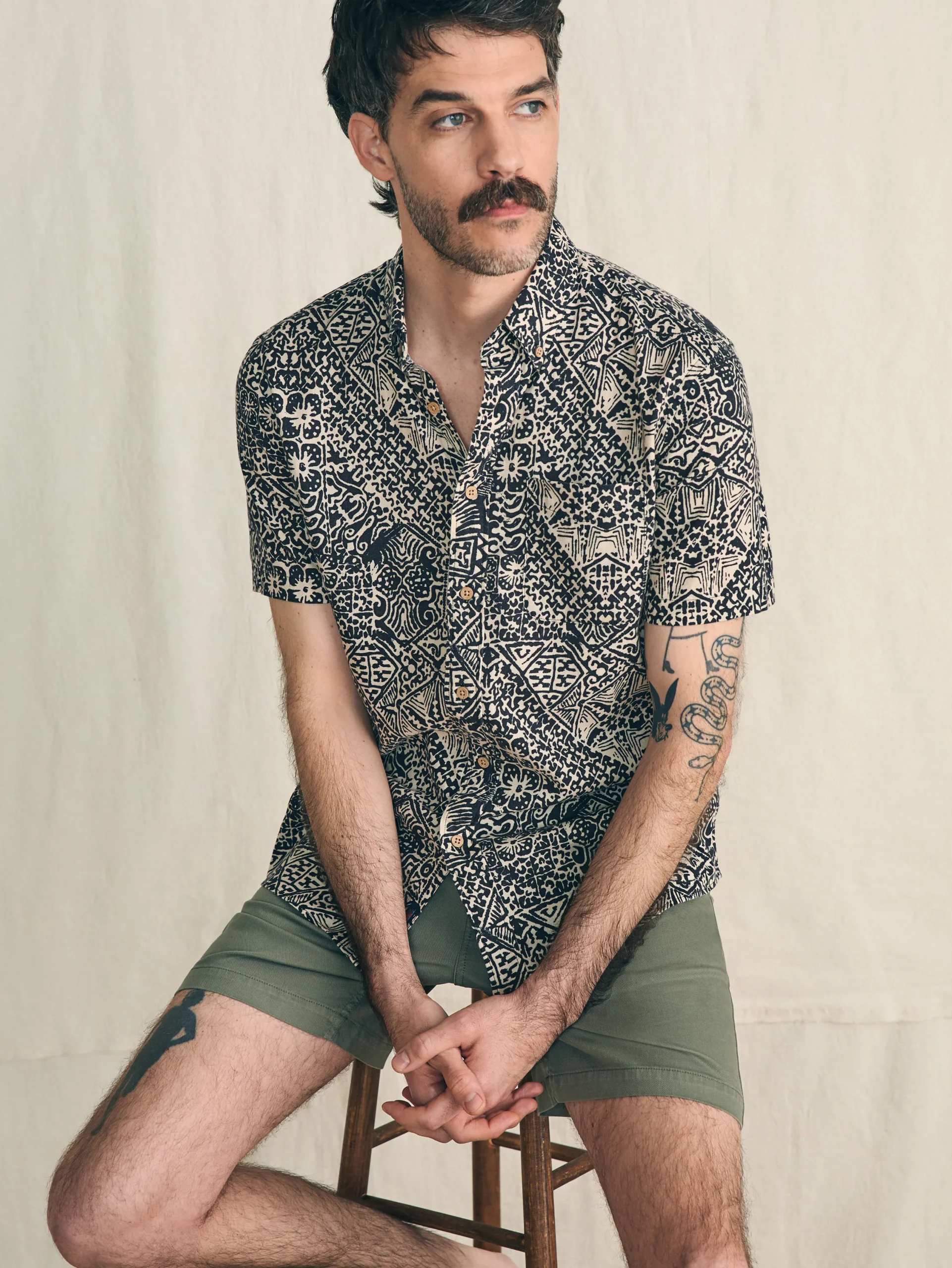 Faherty Brand Shirts*Short-Sleeve Breeze Shirt -