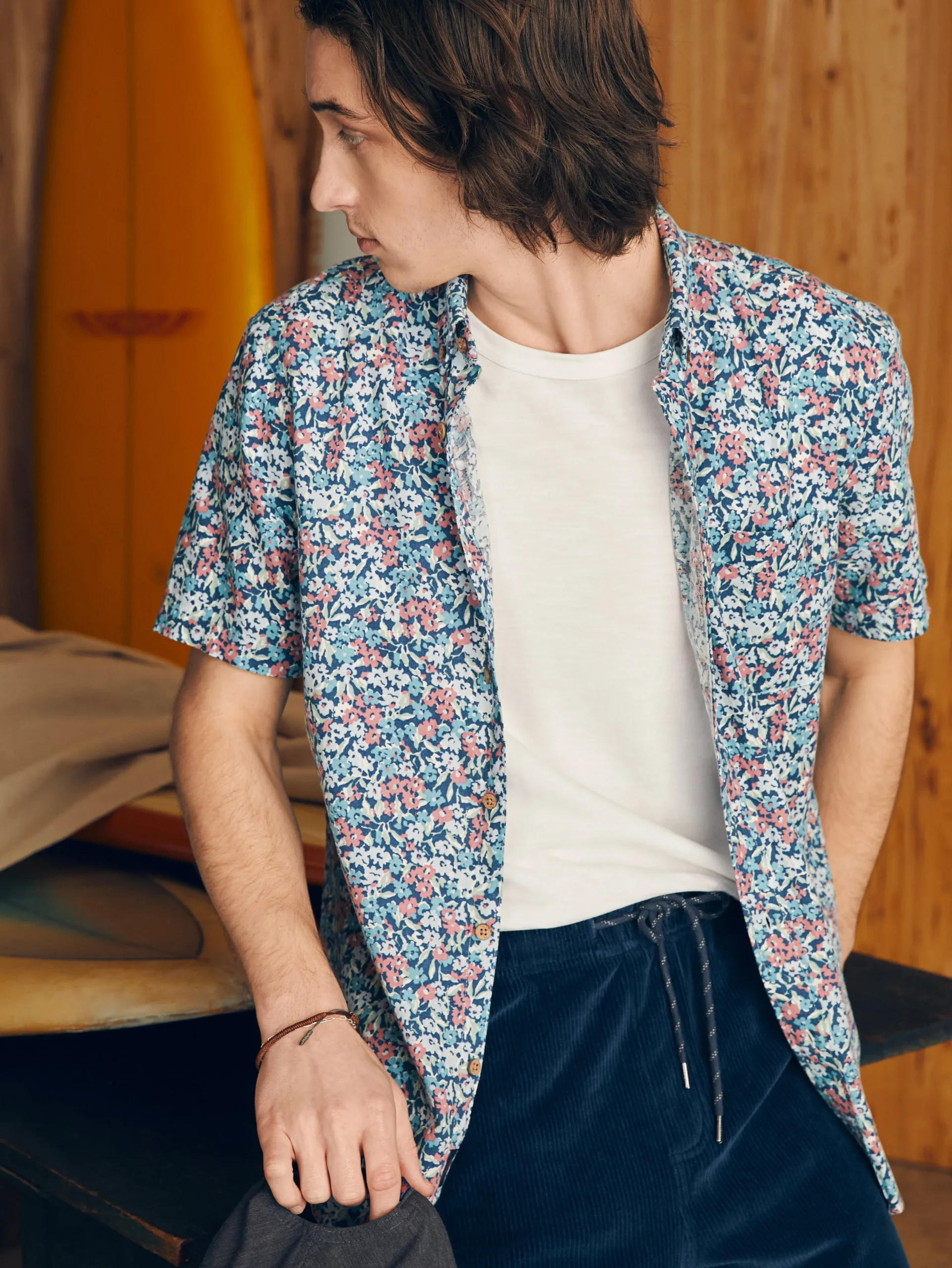 Faherty Brand Shirts*Short-Sleeve Breeze Shirt -