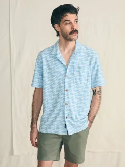 Faherty Brand Shirts*Short-Sleeve Cabana Towel Terry Shirt -