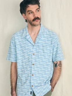 Faherty Brand Shirts*Short-Sleeve Cabana Towel Terry Shirt -