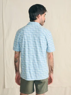 Faherty Brand Shirts*Short-Sleeve Cabana Towel Terry Shirt -