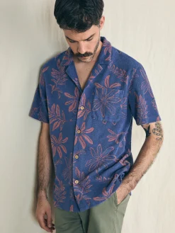 Faherty Brand Shirts*Short-Sleeve Cabana Towel Terry Shirt -