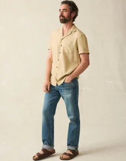 Faherty Brand Shirts*Short-Sleeve Getaway Camp Shirt -