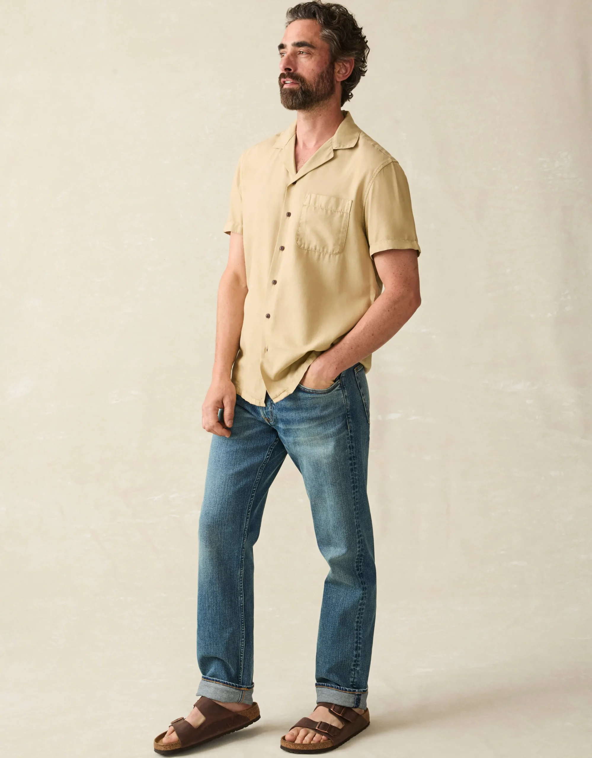 Faherty Brand Shirts*Short-Sleeve Getaway Camp Shirt -