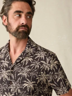 Faherty Brand Shirts*Short-Sleeve Hemp Blend Camp Shirt -