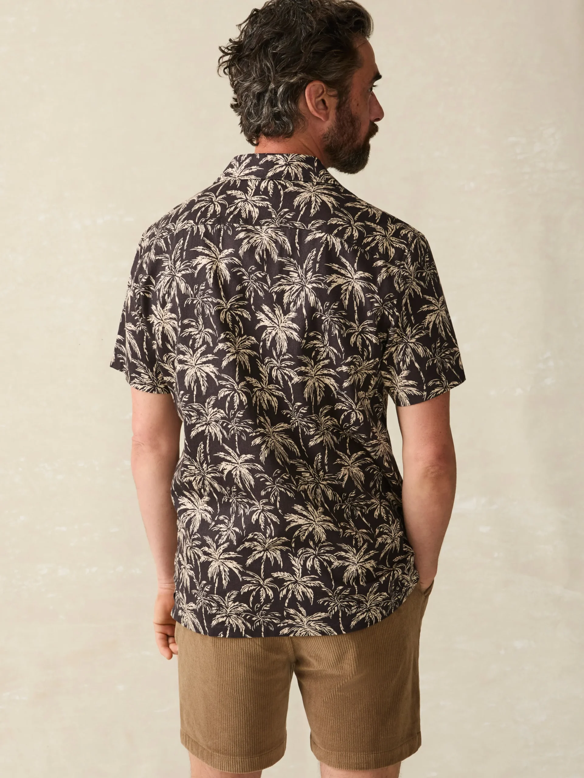 Faherty Brand Shirts*Short-Sleeve Hemp Blend Camp Shirt -