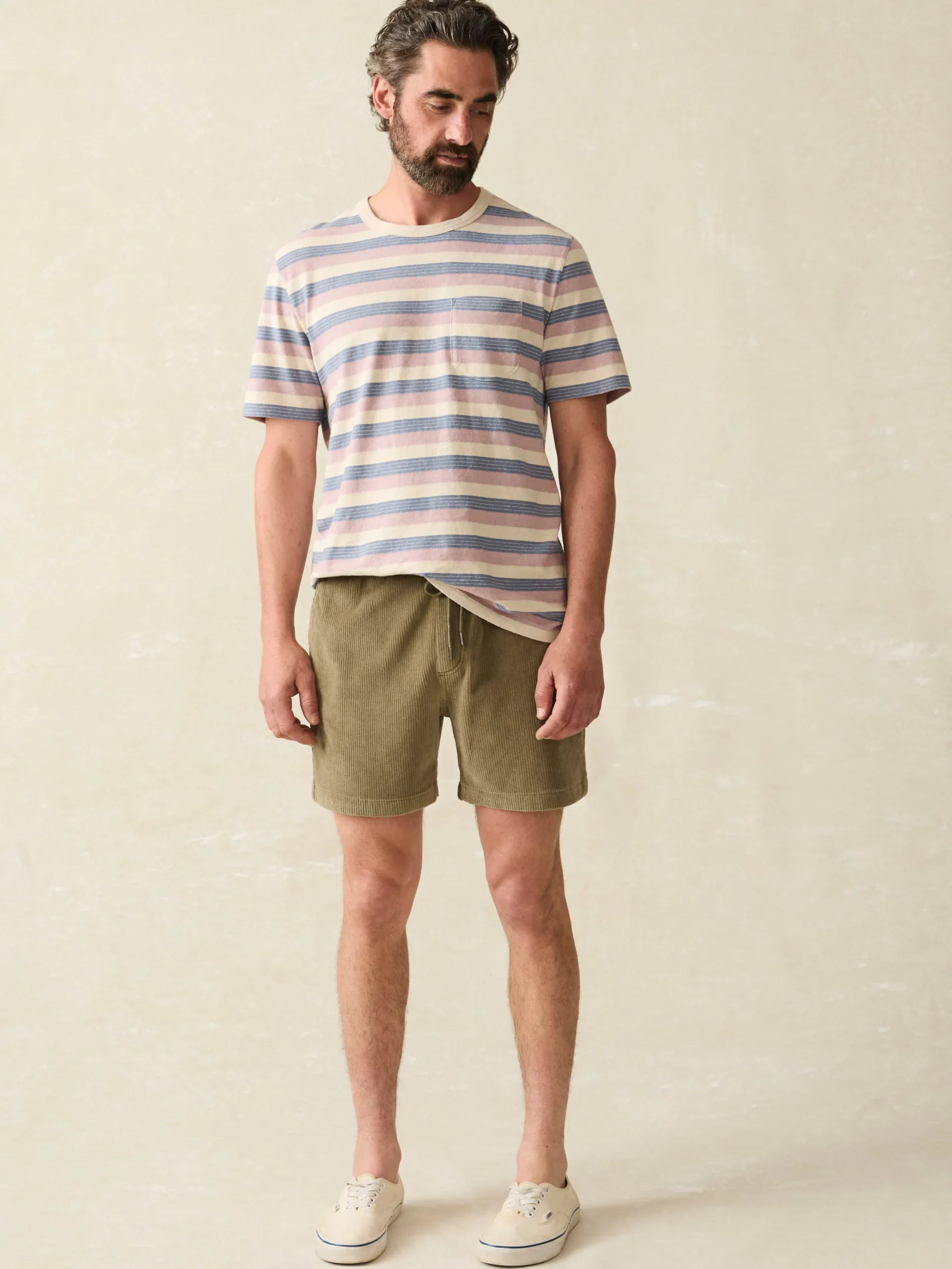 Faherty Brand T-Shirts & Henleys*Short-Sleeve Hemp Blend Tee -