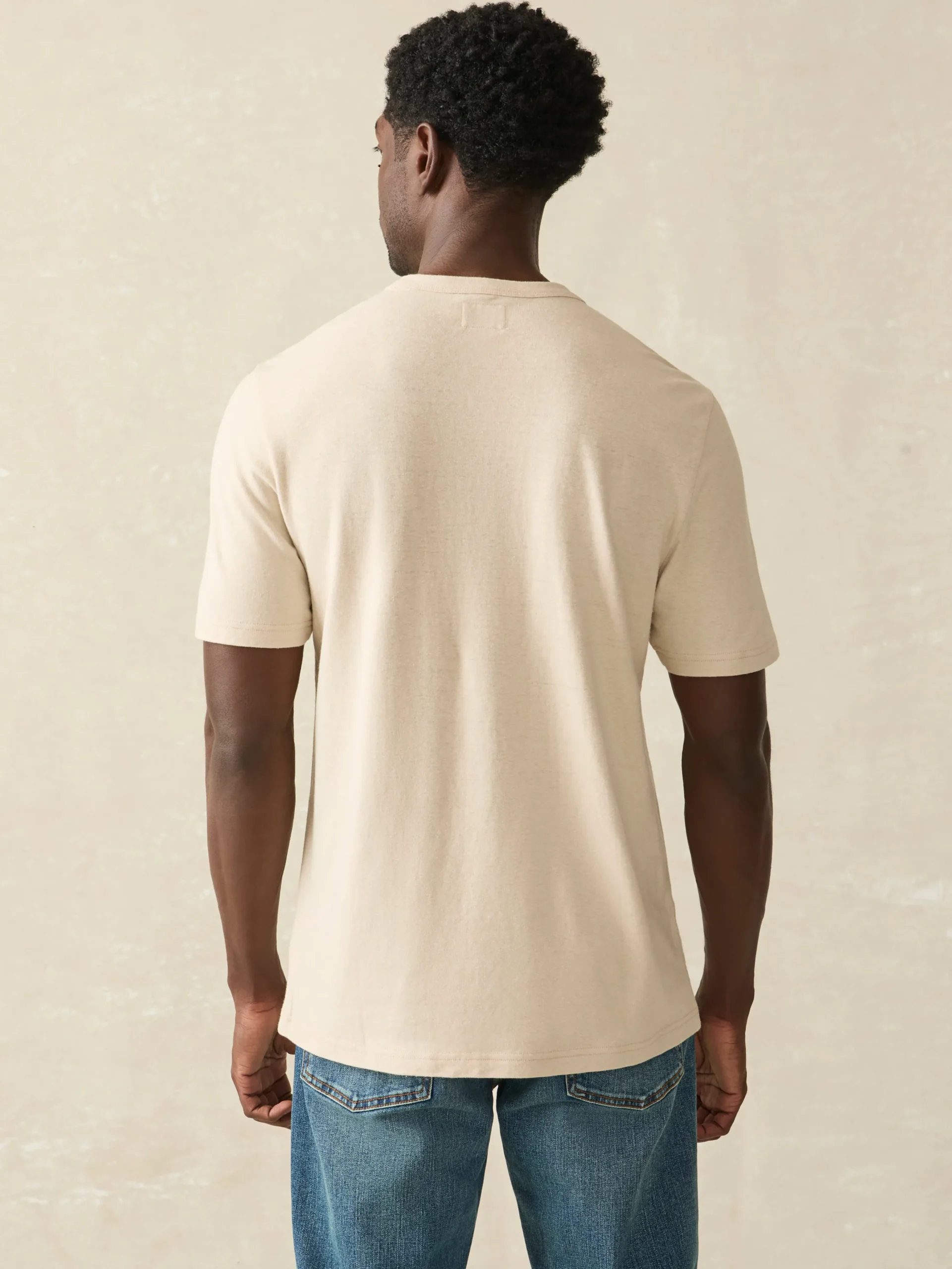Faherty Brand T-Shirts & Henleys*Short-Sleeve Hemp Blend Tee -