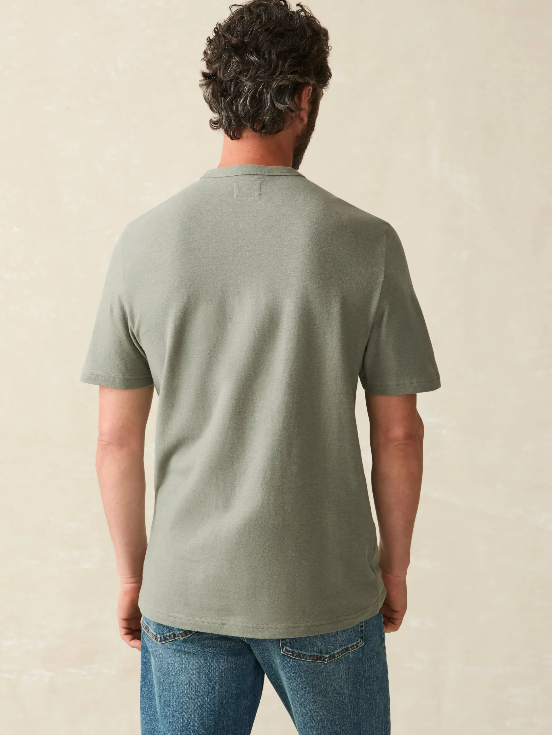 Faherty Brand T-Shirts & Henleys*Short-Sleeve Hemp Blend Tee -