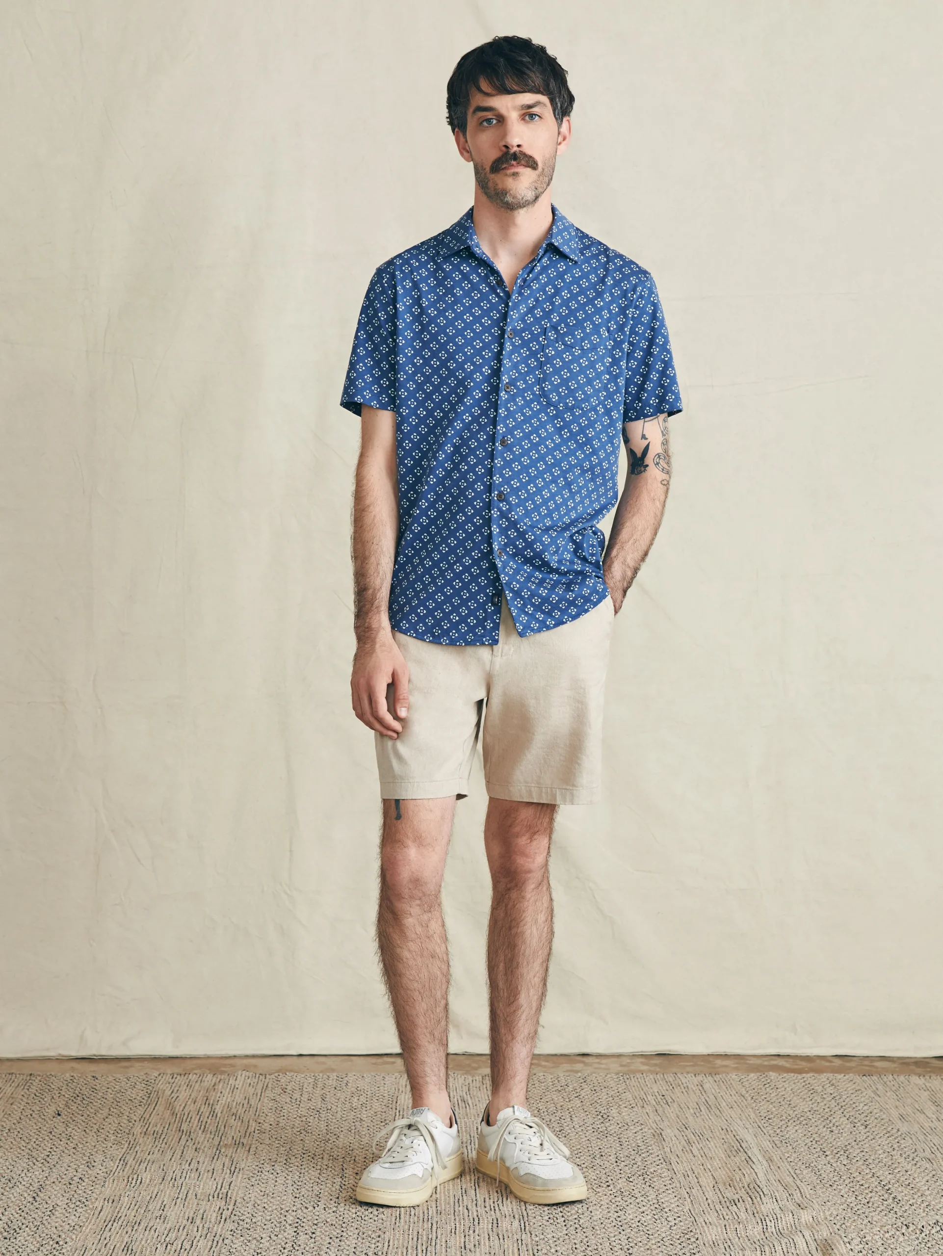 Faherty Brand Shirts*Short-Sleeve Hermosa Knit Shirt -