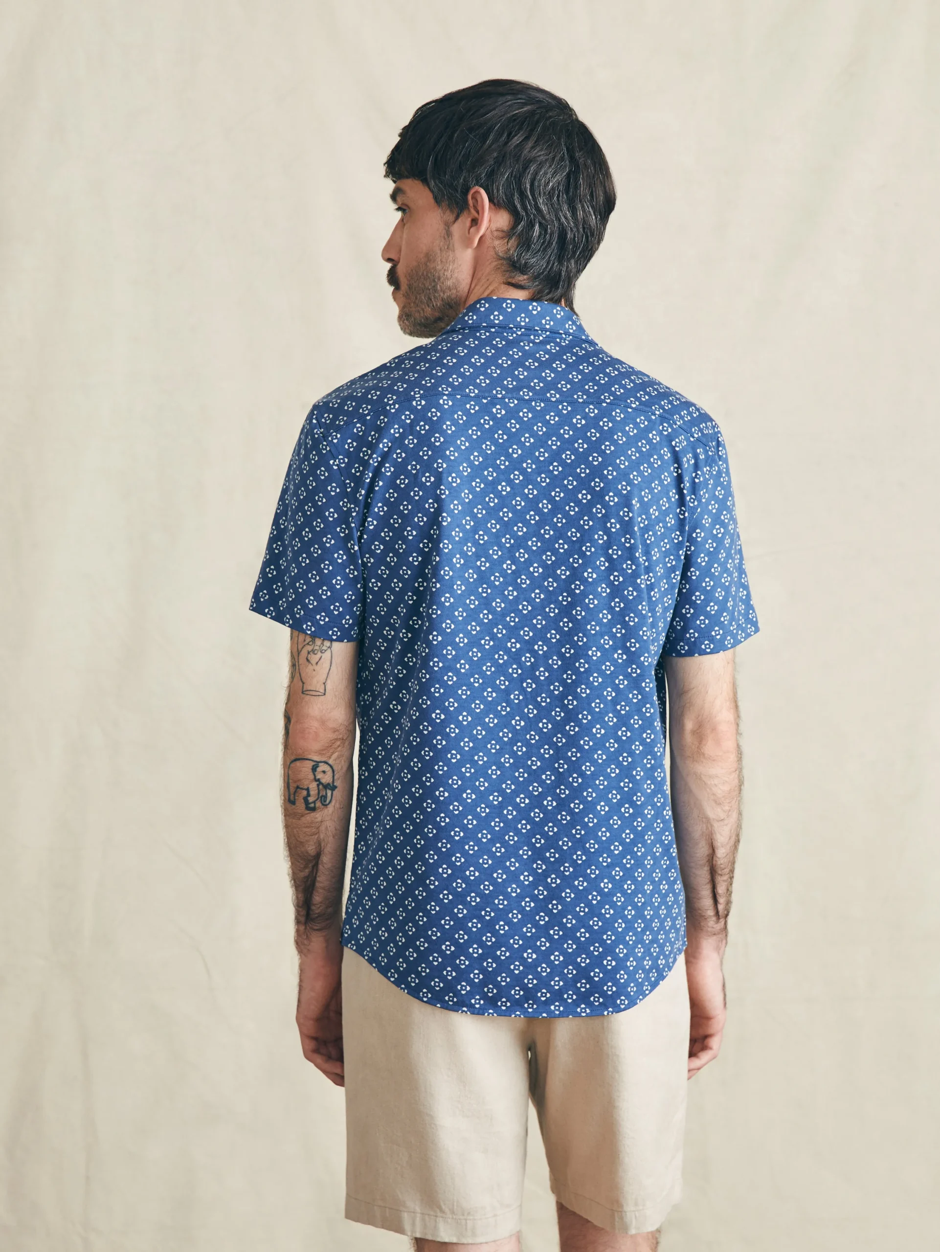 Faherty Brand Shirts*Short-Sleeve Hermosa Knit Shirt -