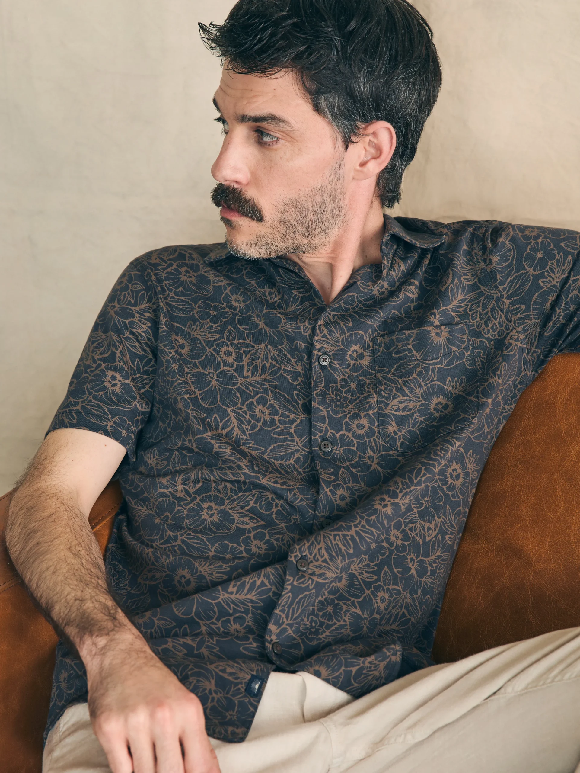 Faherty Brand Shirts*Short-Sleeve Hermosa Knit Shirt -