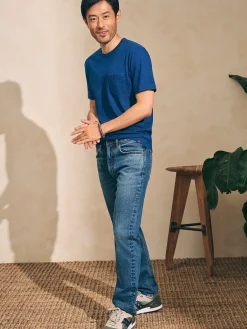 Faherty Brand T-Shirts & Henleys*Short-Sleeve Indigo Pocket Tee -