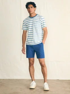 Faherty Brand T-Shirts & Henleys*Short-Sleeve Indigo Pocket Tee -