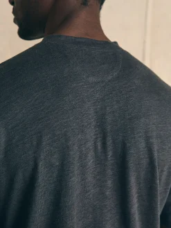 Faherty Brand T-Shirts & Henleys*Short-Sleeve Linen Henley -
