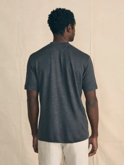 Faherty Brand T-Shirts & Henleys*Short-Sleeve Linen Henley -