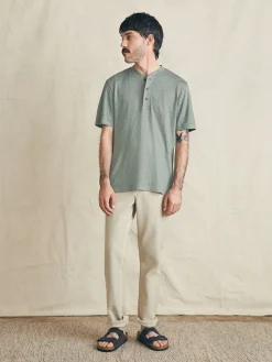 Faherty Brand T-Shirts & Henleys*Short-Sleeve Linen Henley -