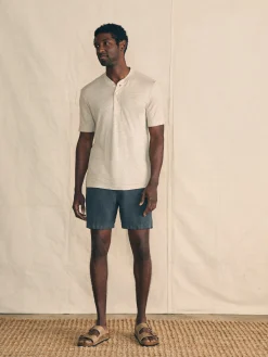 Faherty Brand T-Shirts & Henleys*Short-Sleeve Linen Henley -