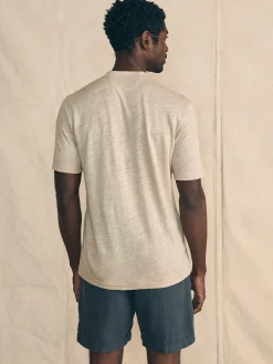 Faherty Brand T-Shirts & Henleys*Short-Sleeve Linen Henley -