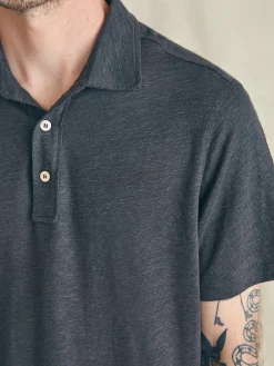 Faherty Brand Polo Shirts*Short-Sleeve Linen Polo -
