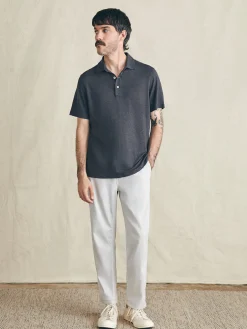 Faherty Brand Polo Shirts*Short-Sleeve Linen Polo -