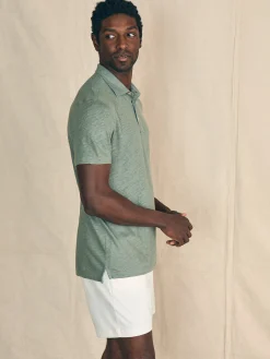 Faherty Brand Polo Shirts*Short-Sleeve Linen Polo -