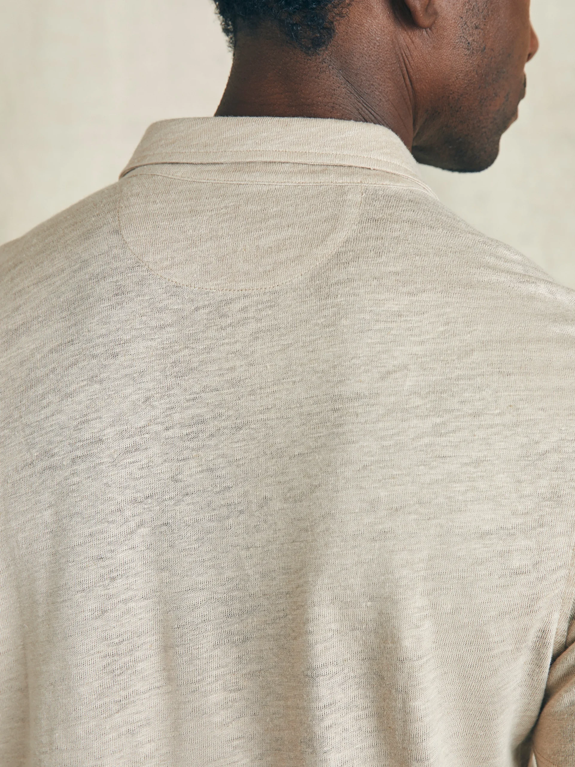 Faherty Brand Polo Shirts*Short-Sleeve Linen Polo -