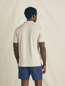 Faherty Brand Polo Shirts*Short-Sleeve Linen Polo -