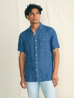 Faherty Brand Shirts*Short-Sleeve Palma Linen Shirt -
