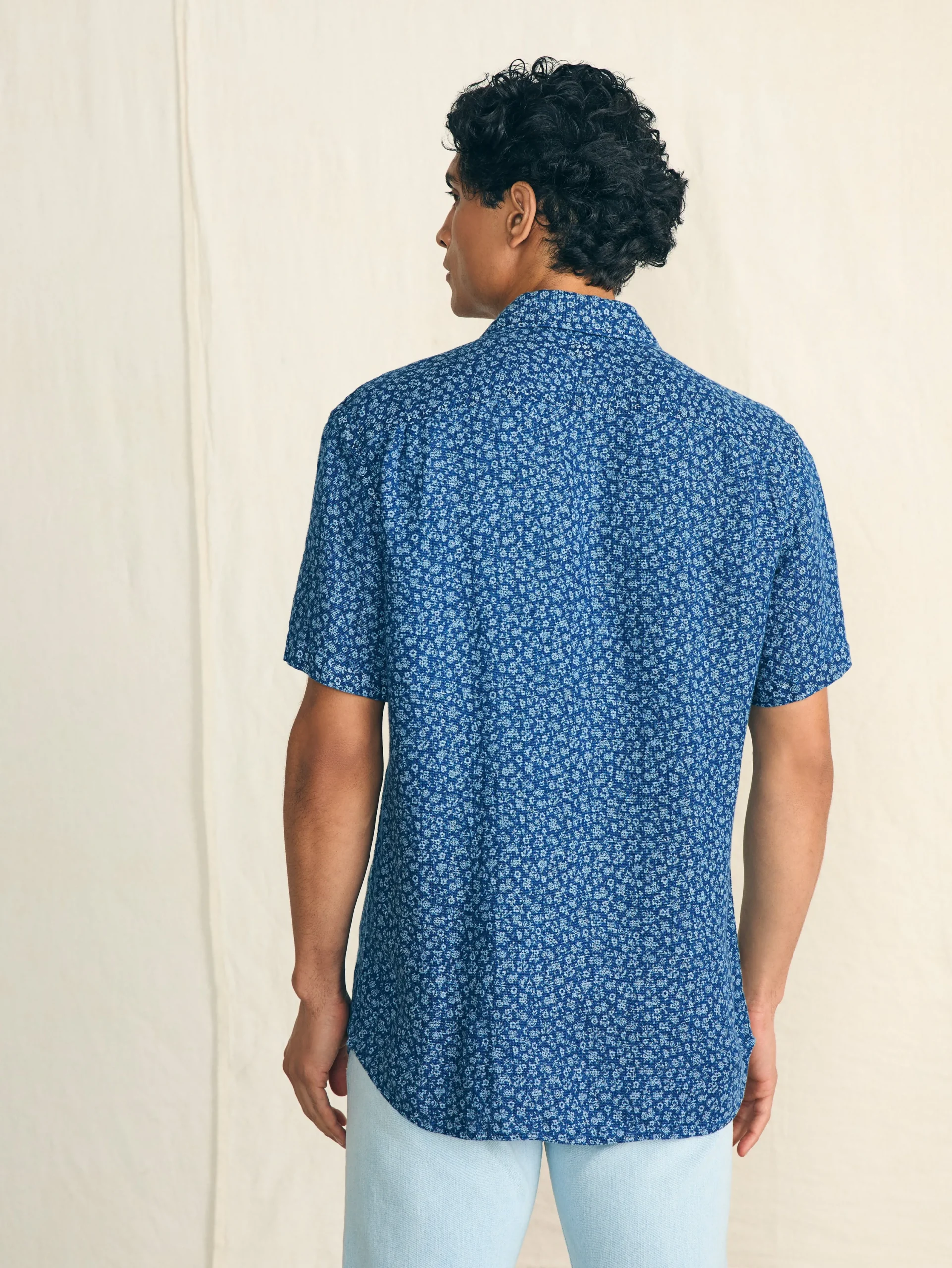 Faherty Brand Shirts*Short-Sleeve Palma Linen Shirt -