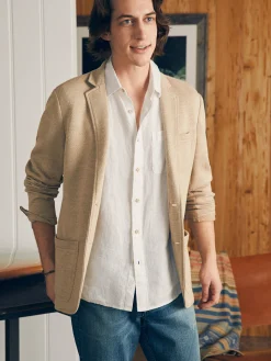 Faherty Brand Shirts*Short-Sleeve Palma Linen Shirt (Tall) -