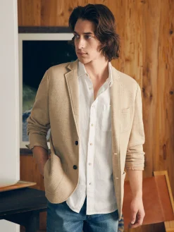 Faherty Brand Shirts*Short-Sleeve Palma Linen Shirt (Tall) -