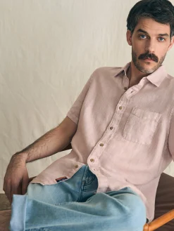 Faherty Brand Shirts*Short-Sleeve Palma Linen Shirt -