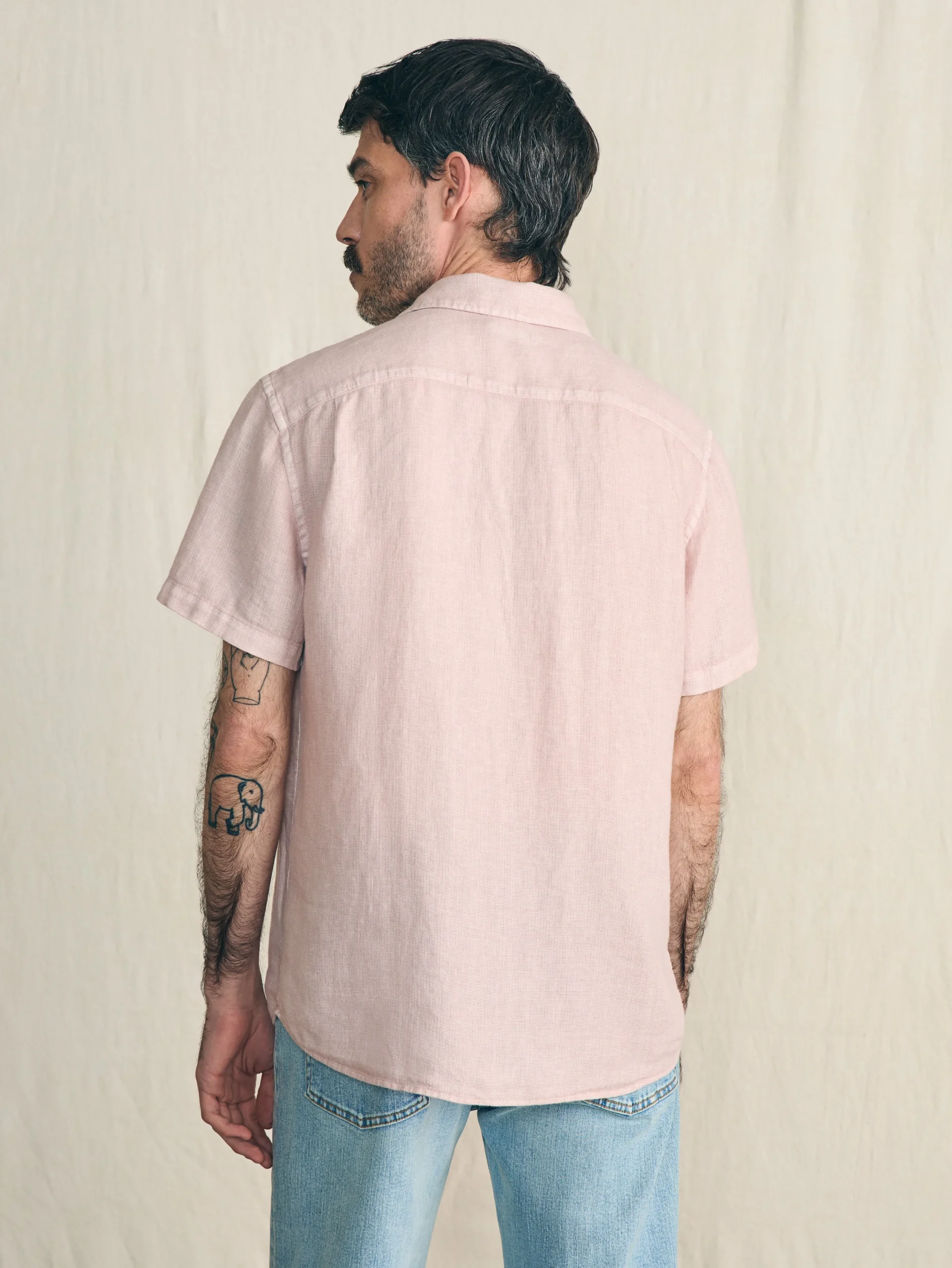 Faherty Brand Shirts*Short-Sleeve Palma Linen Shirt -