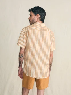 Faherty Brand Shirts*Short-Sleeve Palma Linen Shirt -