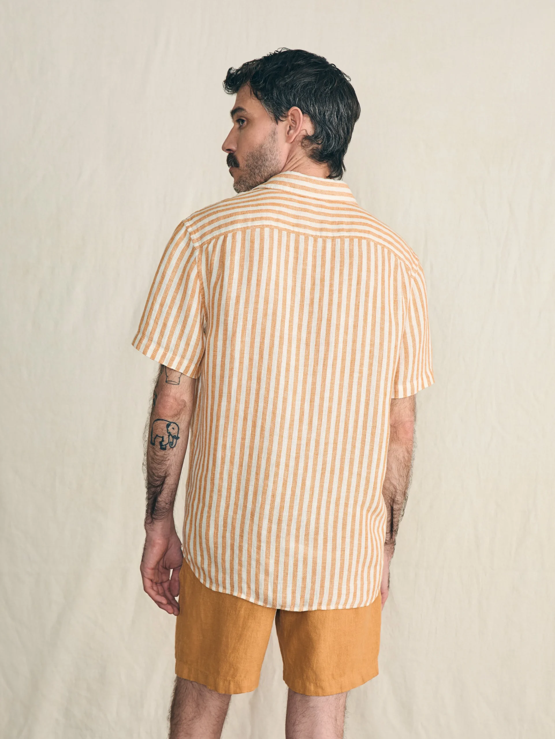 Faherty Brand Shirts*Short-Sleeve Palma Linen Shirt -