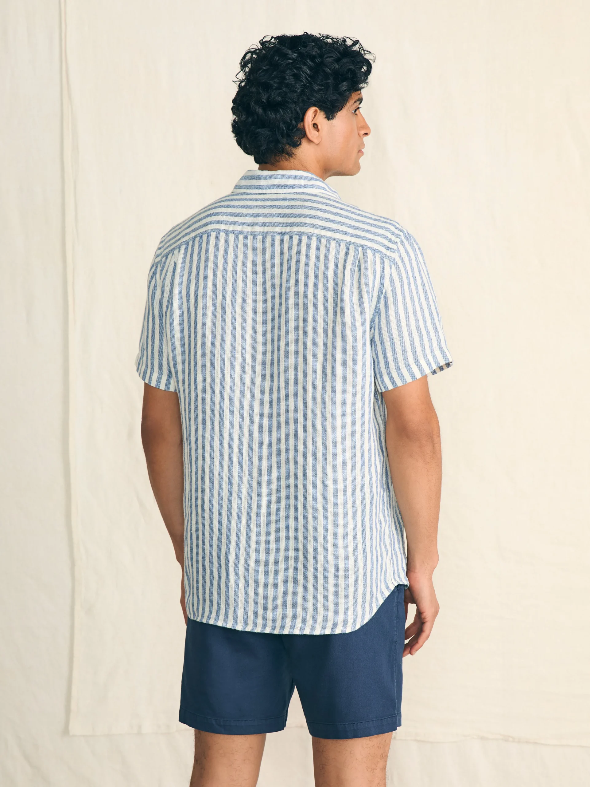 Faherty Brand Shirts*Short-Sleeve Palma Linen Shirt -