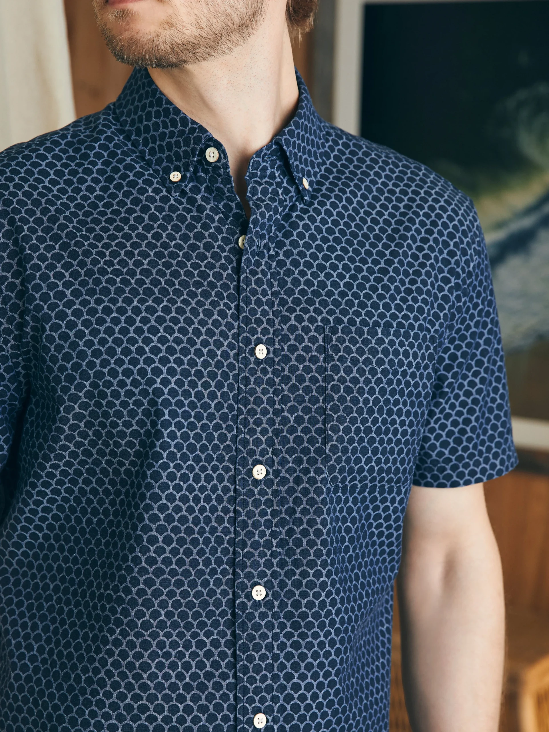 Faherty Brand Shirts*Short-Sleeve Stretch Playa Shirt -