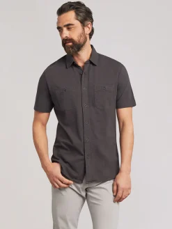 Faherty Brand Shirts*Short-Sleeve Sunwashed Knit Shirt -
