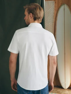 Faherty Brand Shirts*Short-Sleeve Sunwashed Knit Shirt (Single Pocket) -