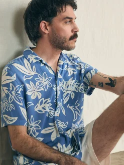 Faherty Brand Shirts*Short-Sleeve Surfrider Rayon Camp Shirt -