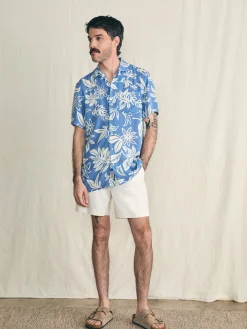 Faherty Brand Shirts*Short-Sleeve Surfrider Rayon Camp Shirt -