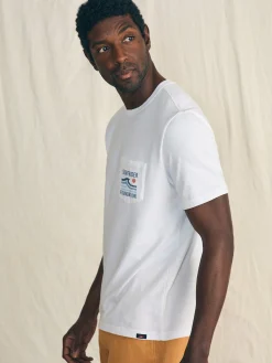 Faherty Brand T-Shirts & Henleys*Short-Sleeve Surfrider Sunwashed Pocket Tee -