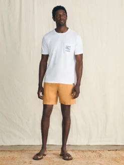 Faherty Brand T-Shirts & Henleys*Short-Sleeve Surfrider Sunwashed Pocket Tee -