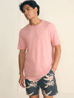 Faherty Brand T-Shirts & Henleys*Short-Sleeve Vintage Chambray Tee -