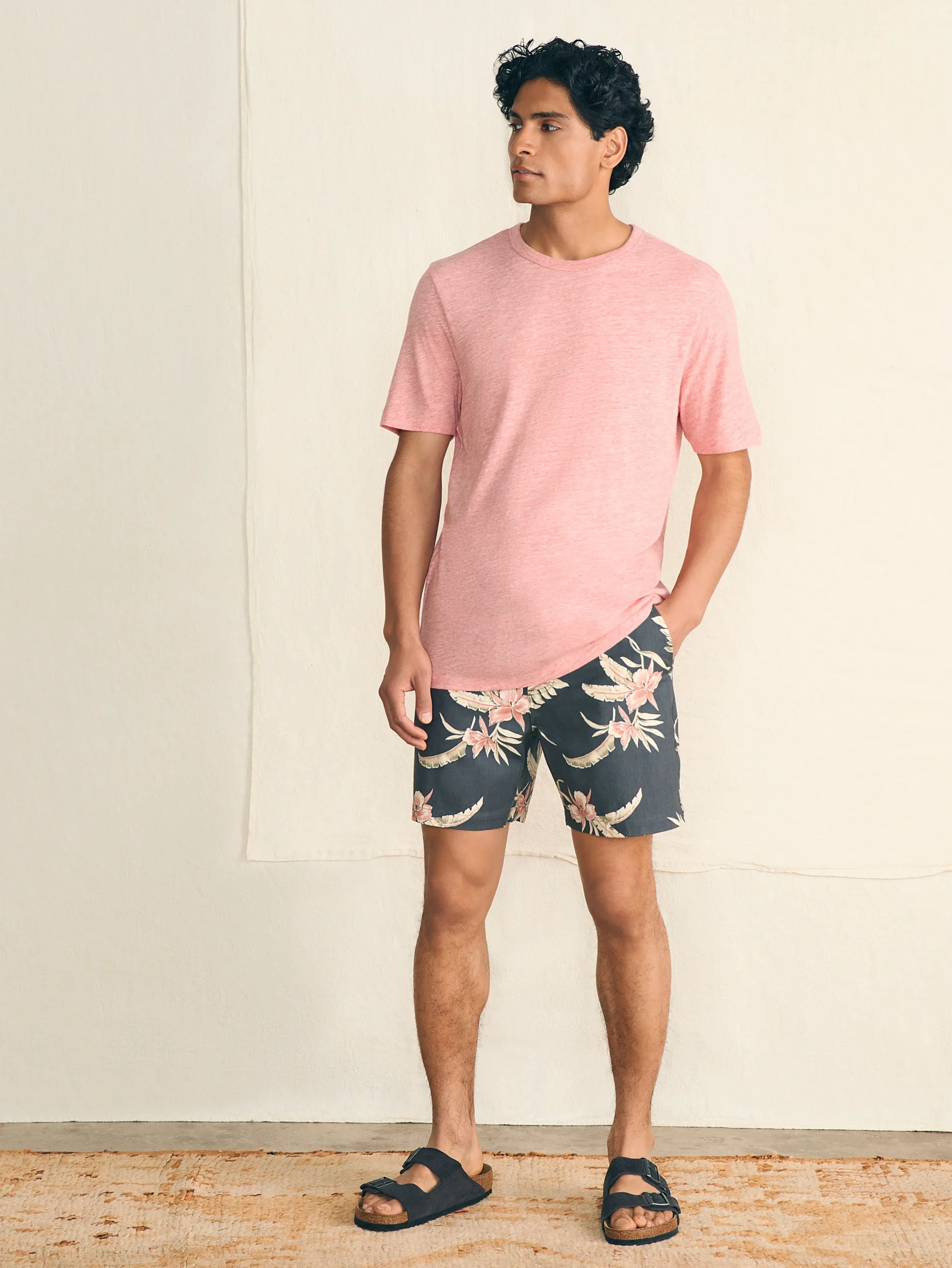 Faherty Brand T-Shirts & Henleys*Short-Sleeve Vintage Chambray Tee -