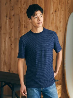 Faherty Brand T-Shirts & Henleys*Short-Sleeve Vintage Chambray Tee -